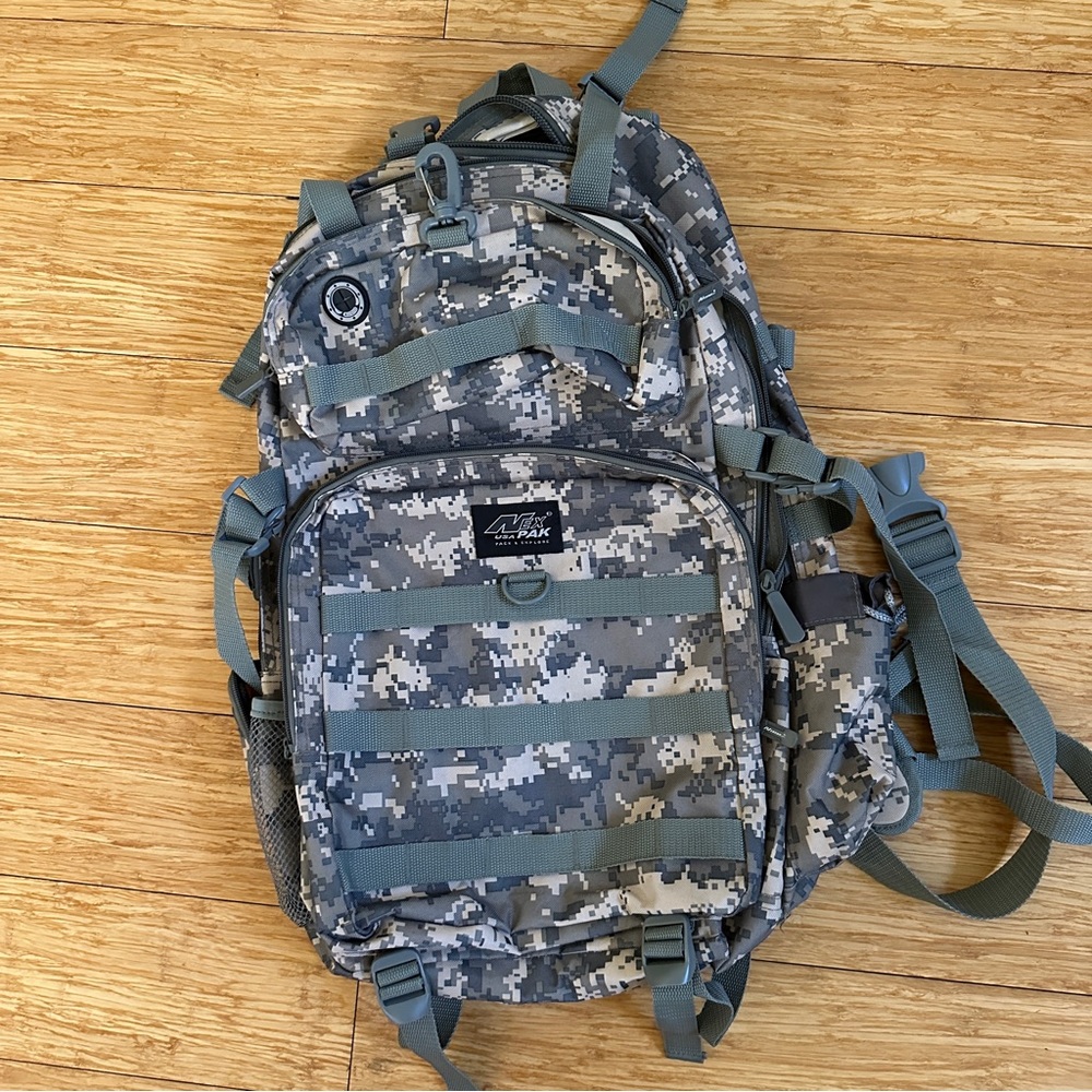 Tactical Digital Camouflaged Pattern Backpack Nex… - image 2
